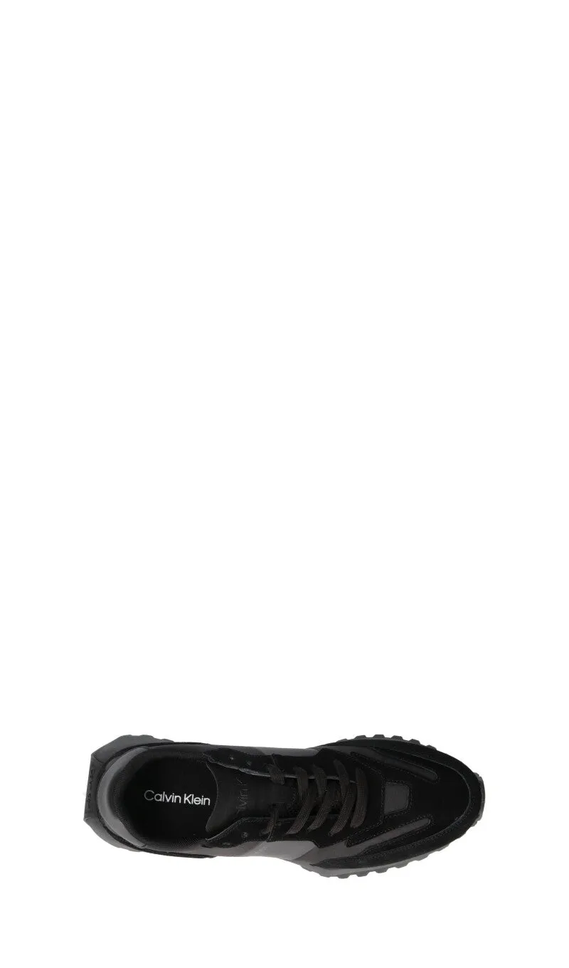 CALVIN KLEIN Sneaker uomo nera in suede