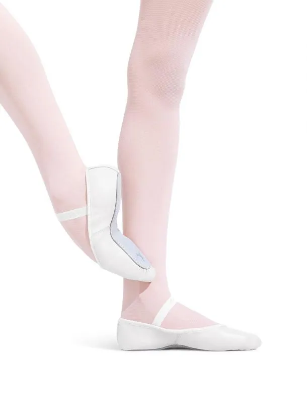 Capezio Daisy Ballet Shoe - BPK (Ballet Pink), WHT (White). BLK (Black) Leather Full Sole - Adult Size 205