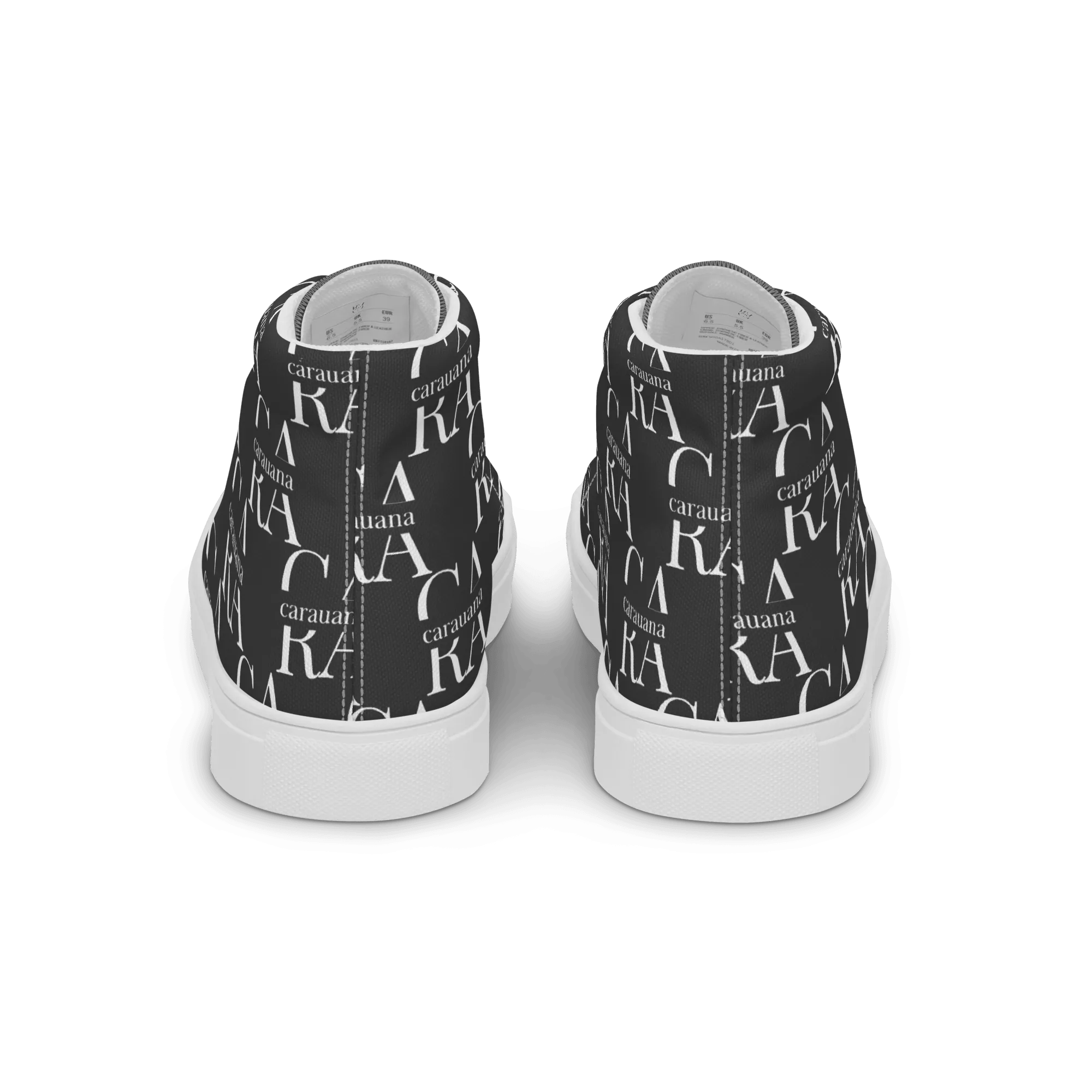 CARAUANA Hip Hop canvas shoes black Branded