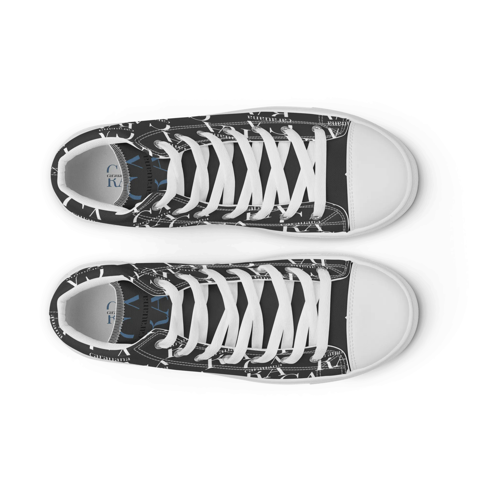 CARAUANA Hip Hop canvas shoes black Branded