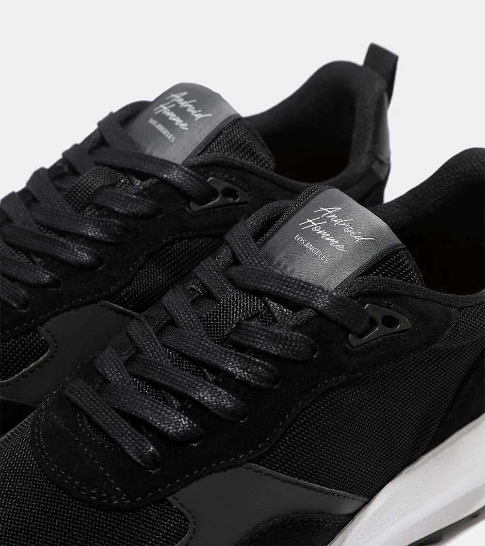 Cascais Runner | Black Suede Mesh AHP234-49