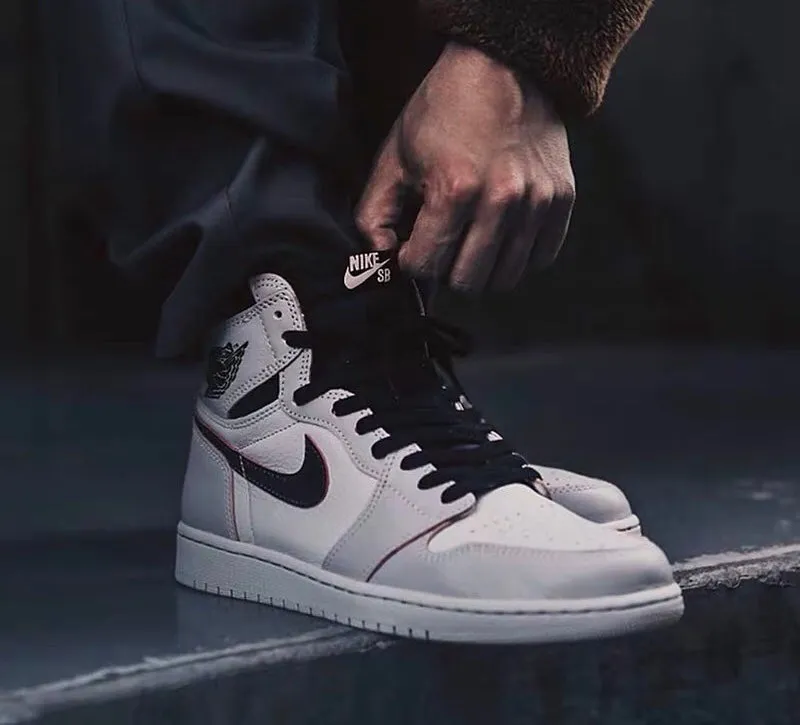 CE - AJ1 x SB Grey and White Scratch