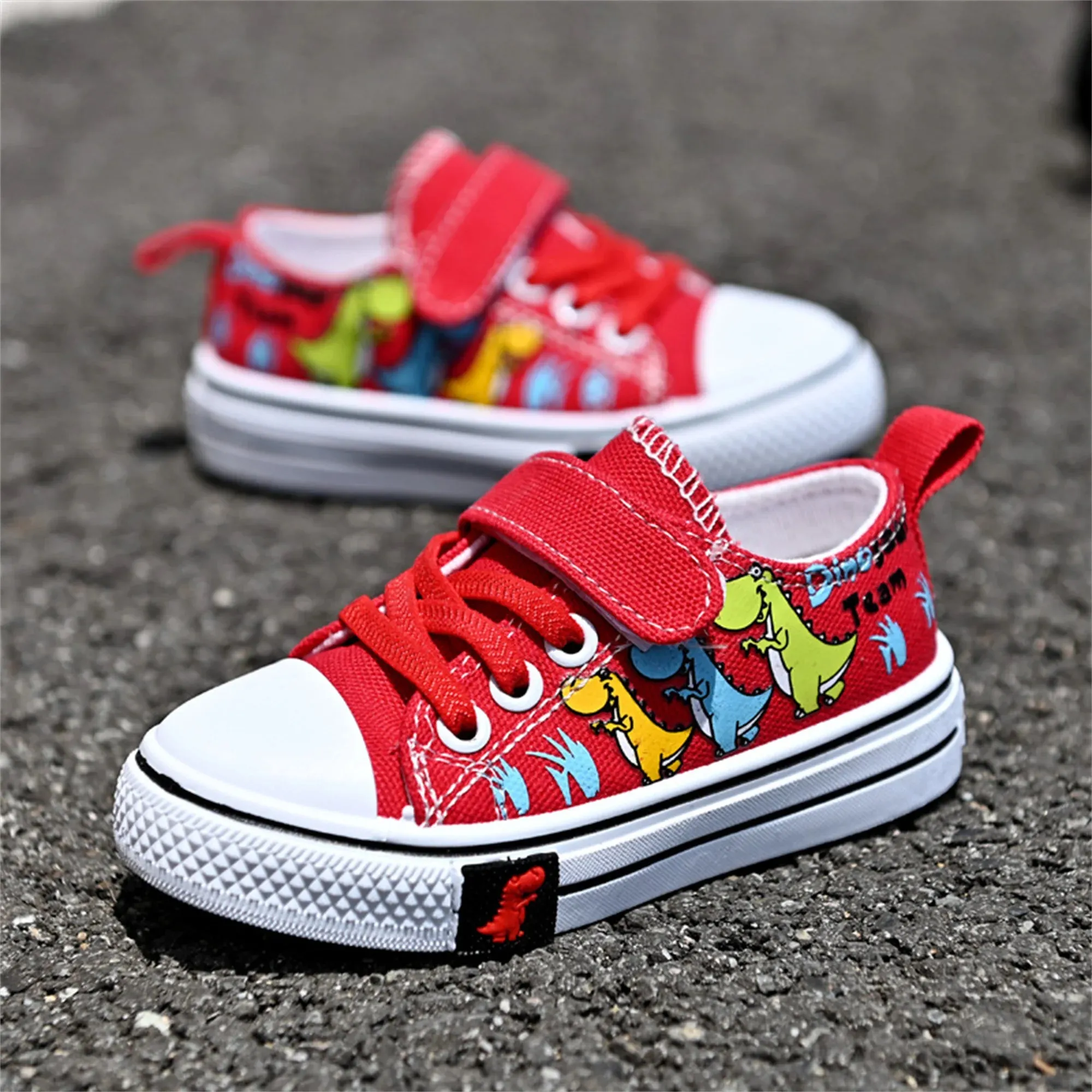 Children's canvas shoes, boys and girls' shoes, baby casual low top shoes, fashionable board shoes, spring and autumn breathable