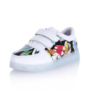 Children'S Spring And Summer Colorful Glowing Shoes