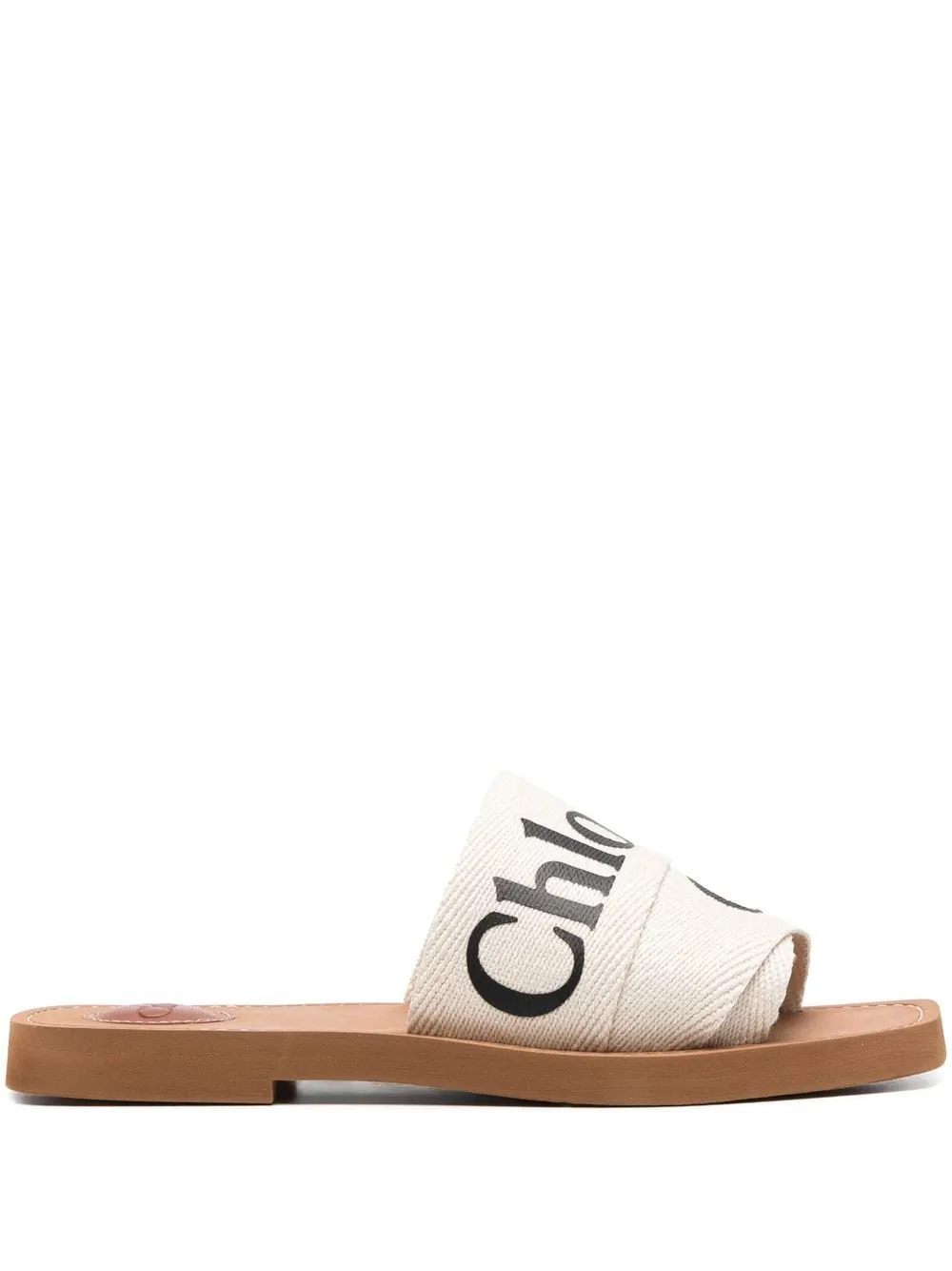 CHLOÉ Sleek Square-Toe Leather Sandals