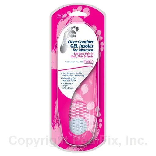 Clear Comfort™ GEL Insoles for Women
