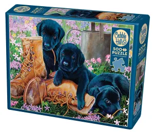 Cobble Hill 500 Piece Puzzle - Trouble in the Garden