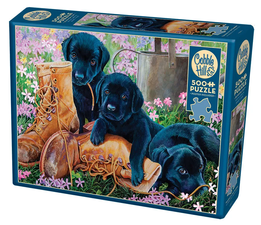 Cobble Hill 500 Piece Puzzle - Trouble in the Garden