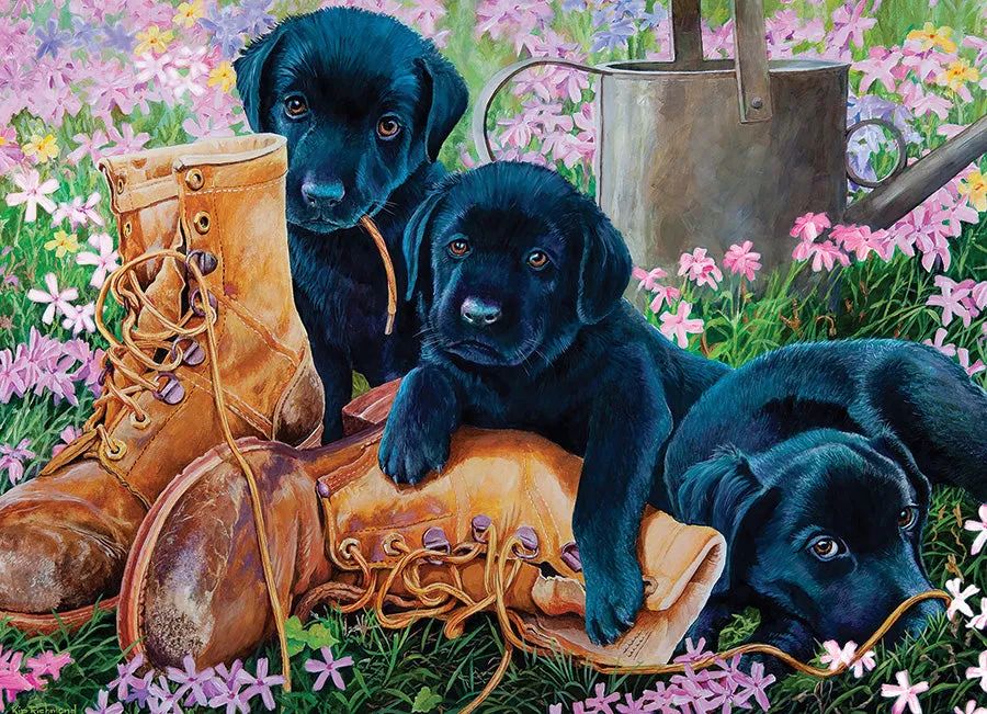 Cobble Hill 500 Piece Puzzle - Trouble in the Garden
