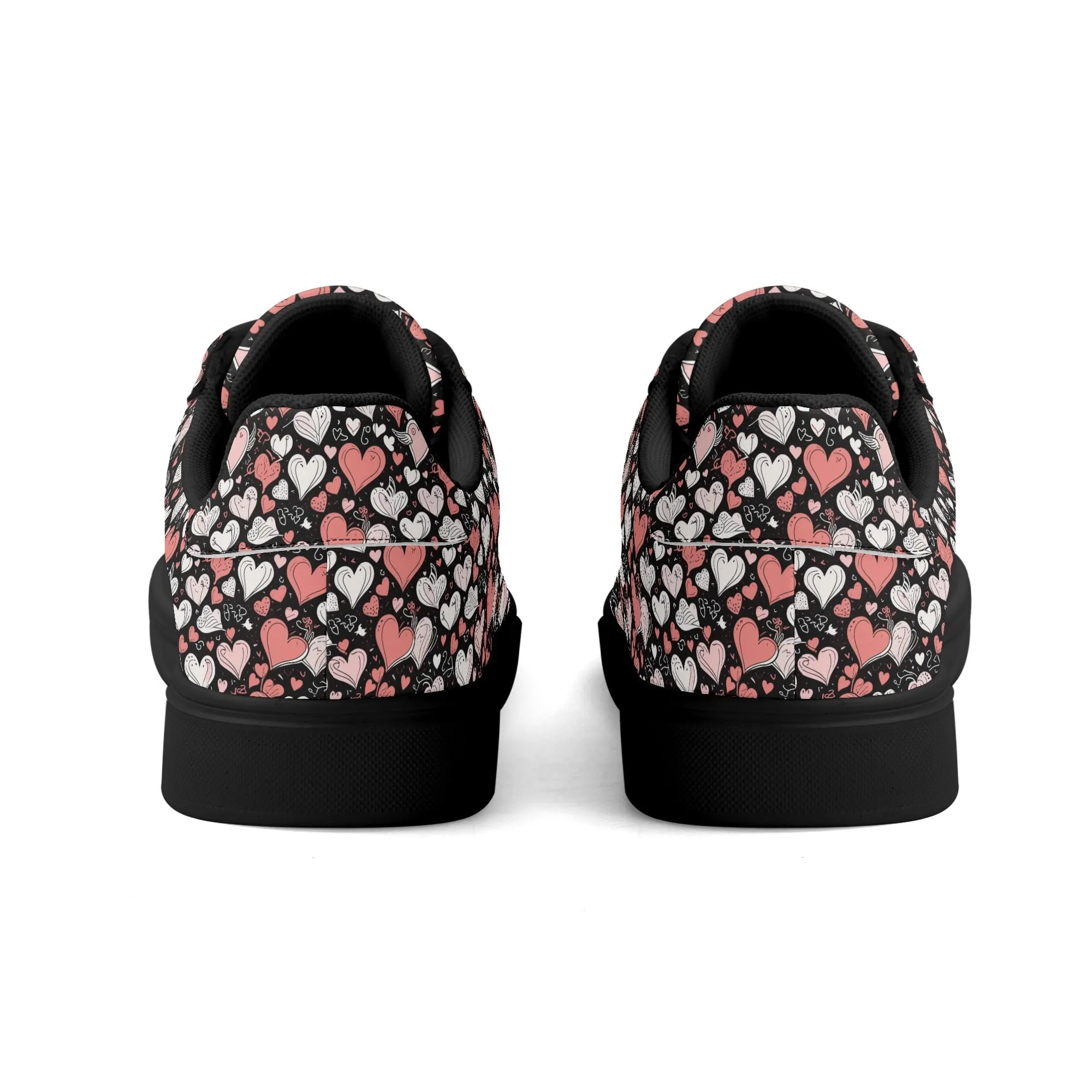 Colorful Hearts Adult Lightweight Brand Low Top Leather Shoes