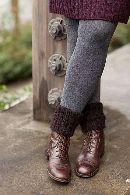 Cozy Boot Cuffs by Churchmouse Yarns and Teas