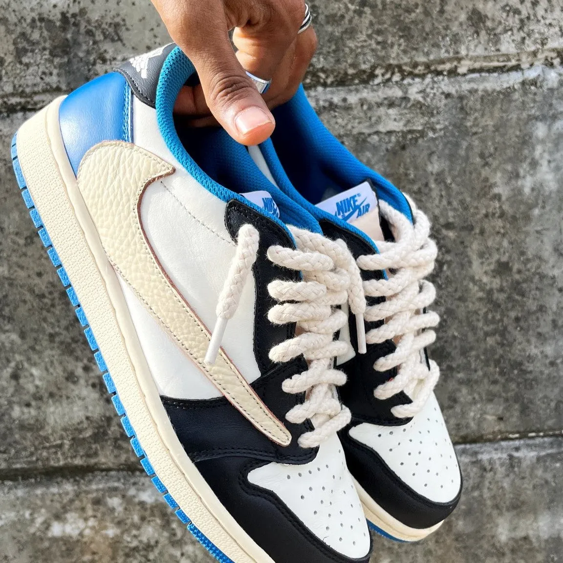 Cream | Braided Rope Laces