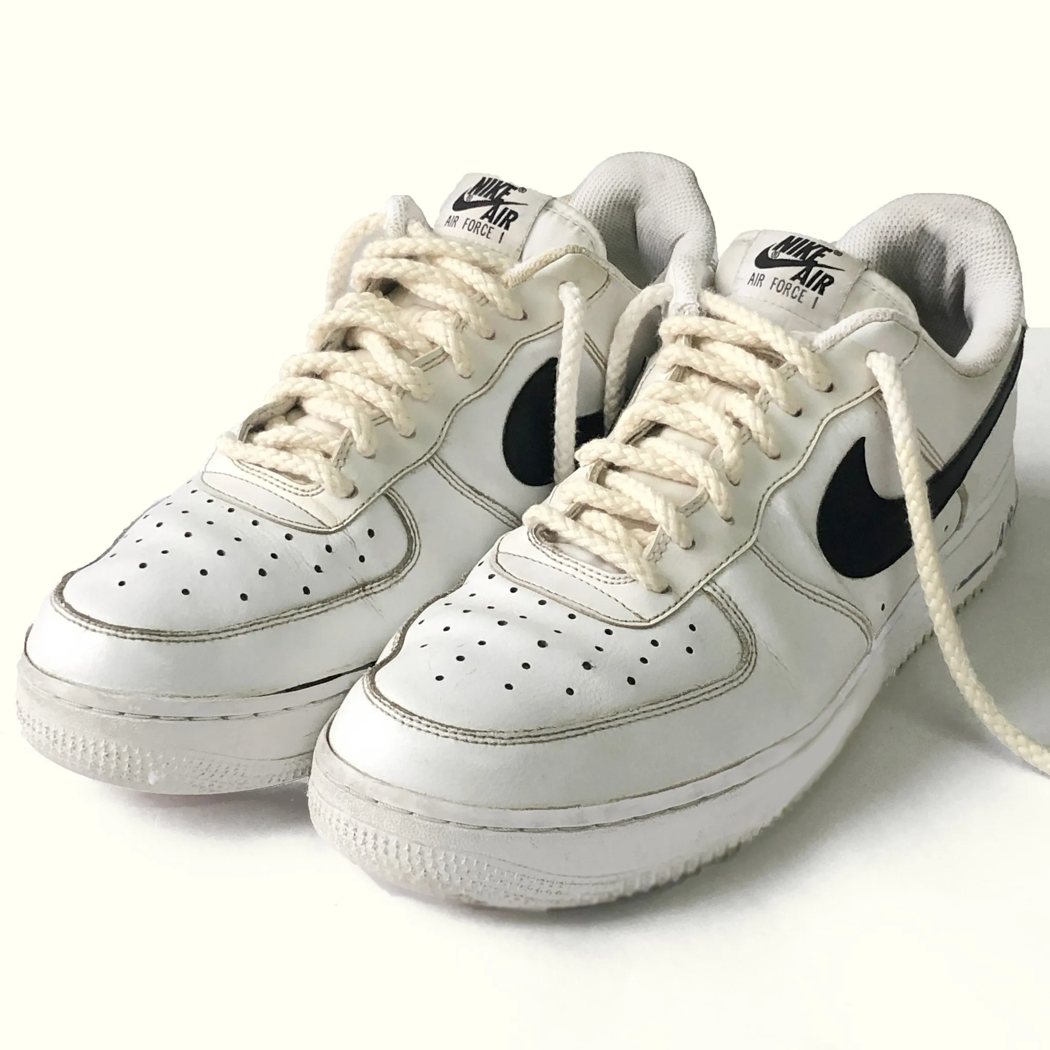 Cream | Braided Rope Laces