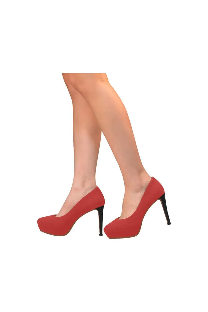 Crimson Red Women's High Heels