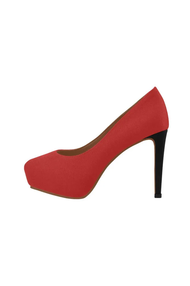Crimson Red Women's High Heels