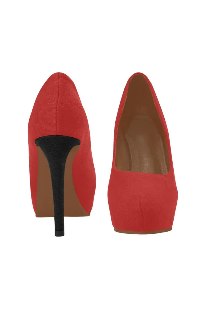 Crimson Red Women's High Heels