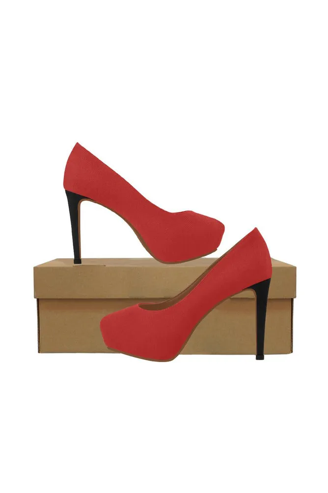 Crimson Red Women's High Heels