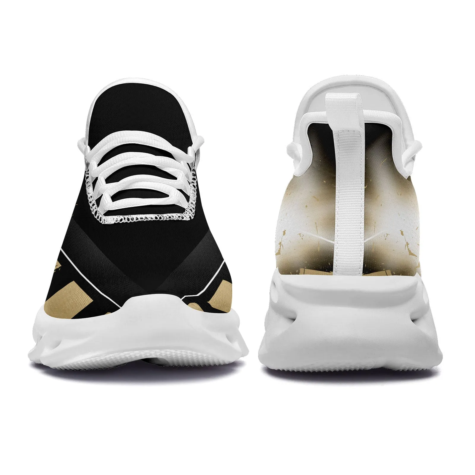 Custom Black Yellow New Orleans Maxsoul Shoes Personalized Sneaker FN003-D020260-19