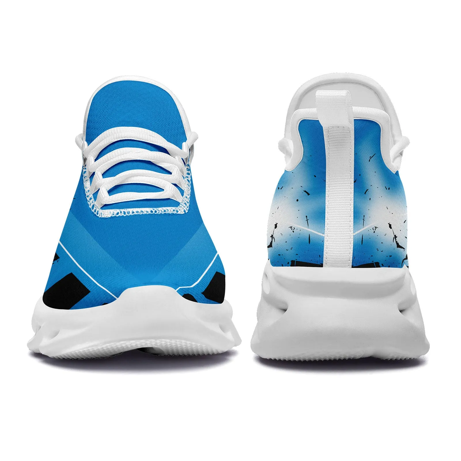 Custom Blue Black Carolina MaxSoul Shoes and Hat Combo Offer Personalized Combo ZH-D020264-5