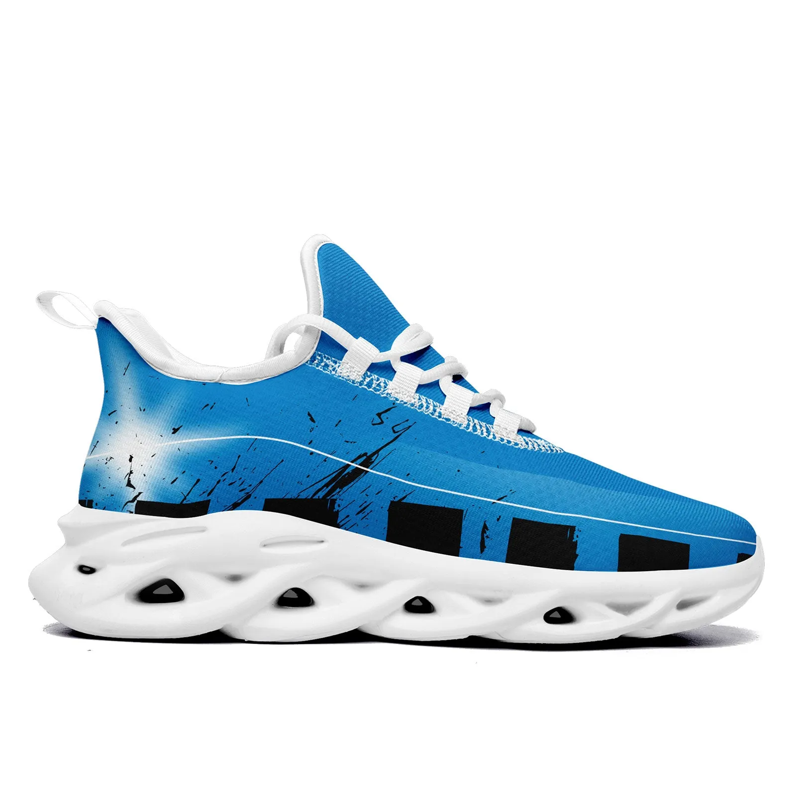 Custom Blue Black Carolina MaxSoul Shoes and Hat Combo Offer Personalized Combo ZH-D020264-5