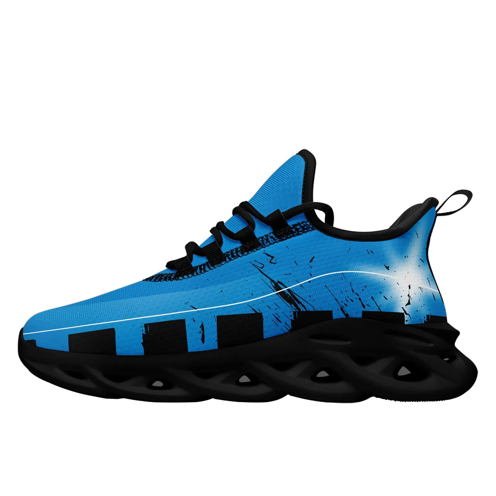 Custom Blue Black Carolina MaxSoul Shoes and Hat Combo Offer Personalized Combo ZH-D020264-5