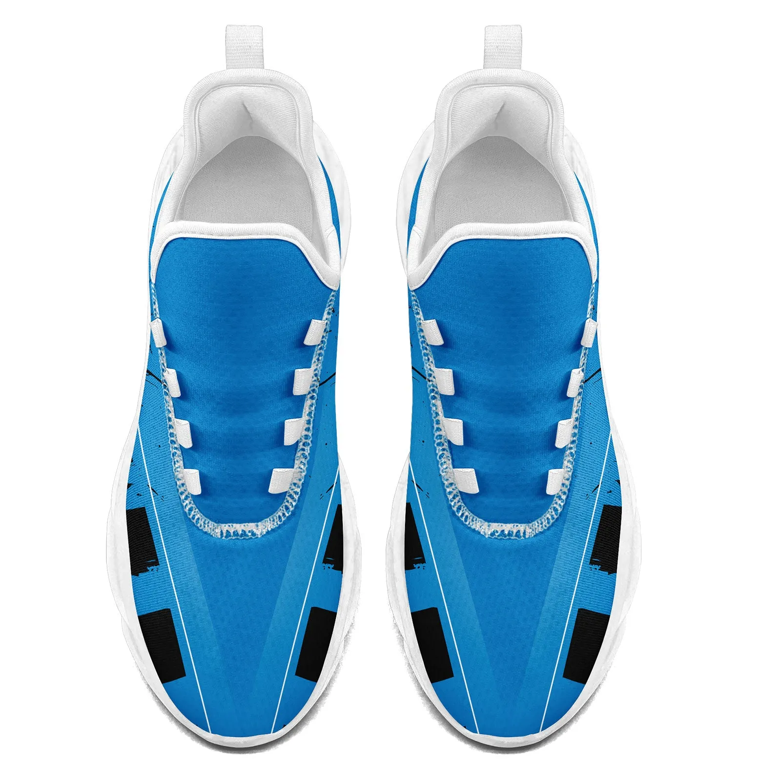 Custom Blue Black Carolina MaxSoul Shoes and Hat Combo Offer Personalized Combo ZH-D020264-5