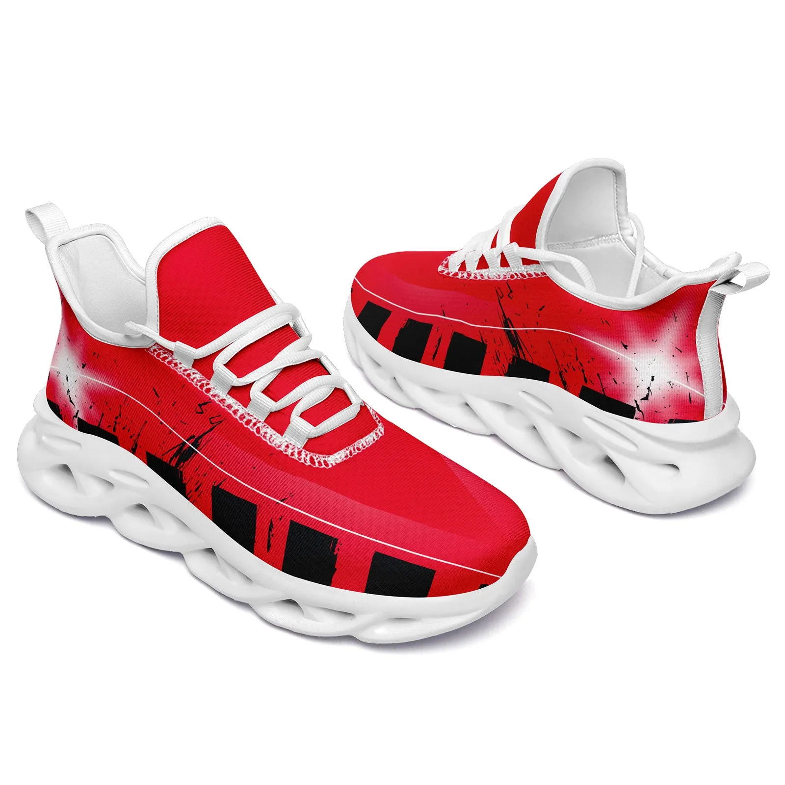Custom Blue Red Houston MaxSoul Shoes and Hat Combo Offer Personalized Combo ZH-D020264-12