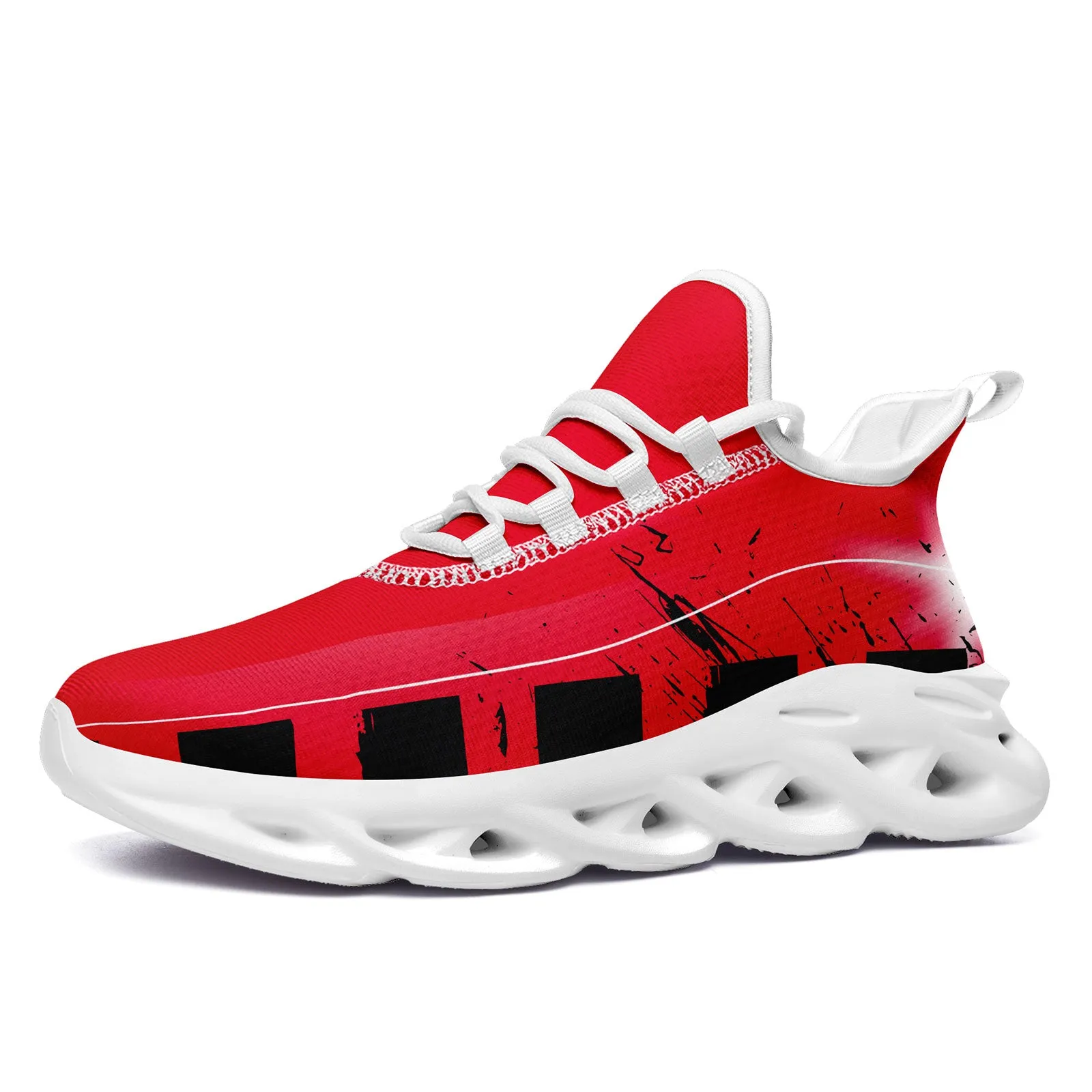 Custom Blue Red Houston MaxSoul Shoes and Hat Combo Offer Personalized Combo ZH-D020264-12