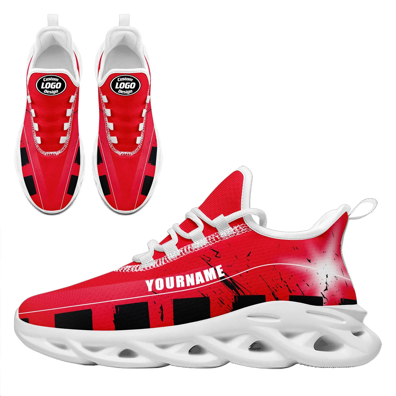 Custom Blue Red Houston MaxSoul Shoes and Hat Combo Offer Personalized Combo ZH-D020264-12