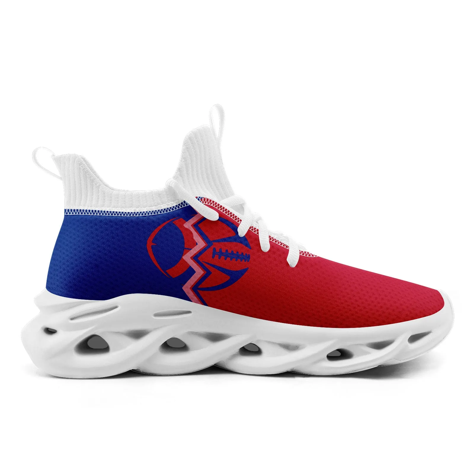 Custom Blue Red New York MaxSoul Shoes and Hat Combo Offer Personalized Combo ZH-D028017-18