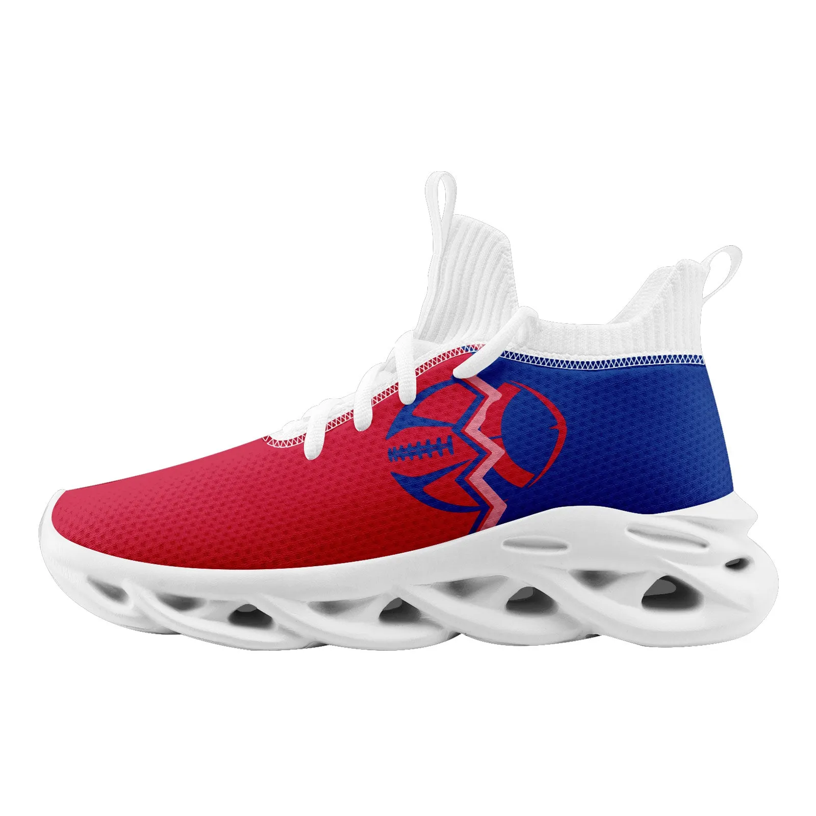 Custom Blue Red New York MaxSoul Shoes and Hat Combo Offer Personalized Combo ZH-D028017-18