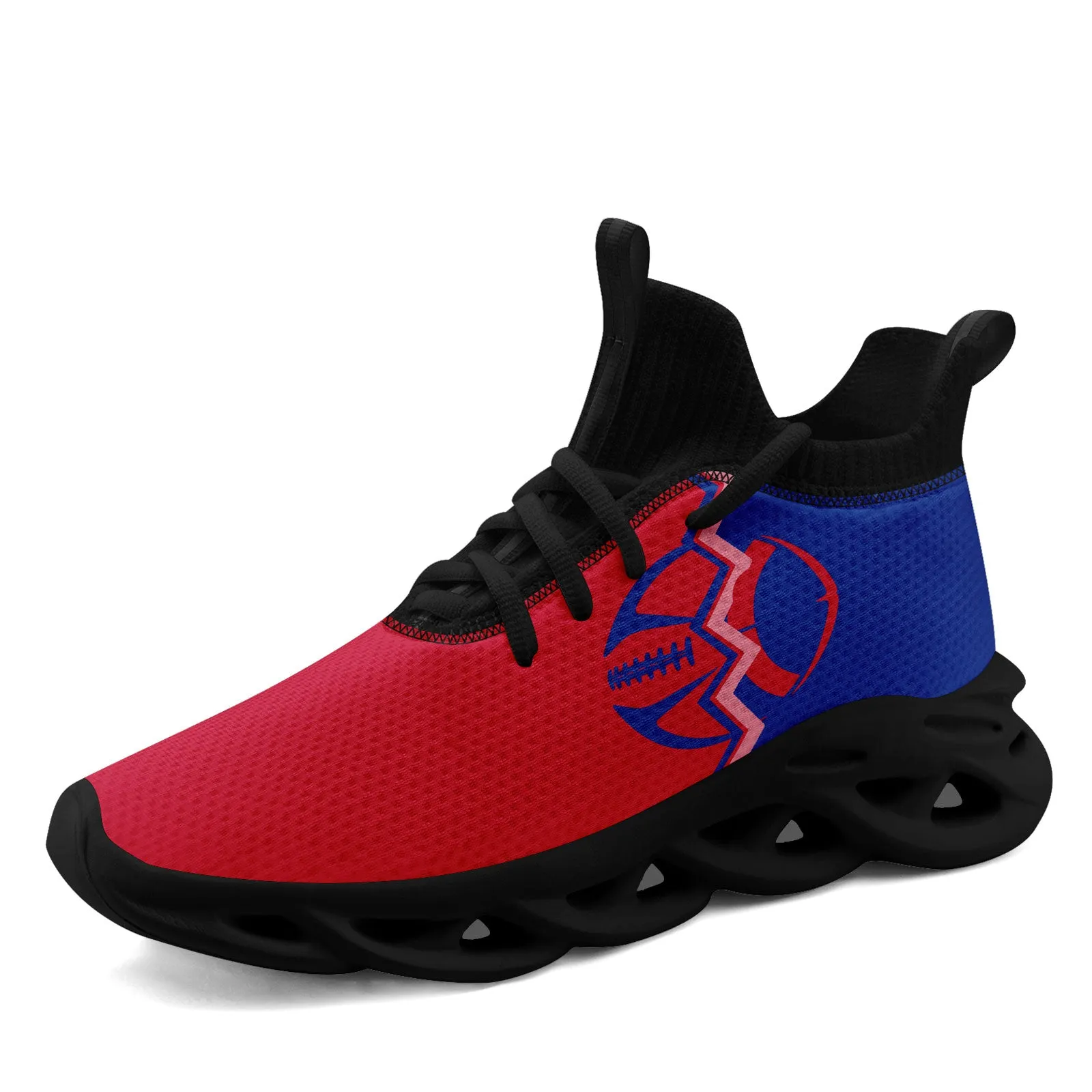 Custom Blue Red New York MaxSoul Shoes and Hat Combo Offer Personalized Combo ZH-D028017-18