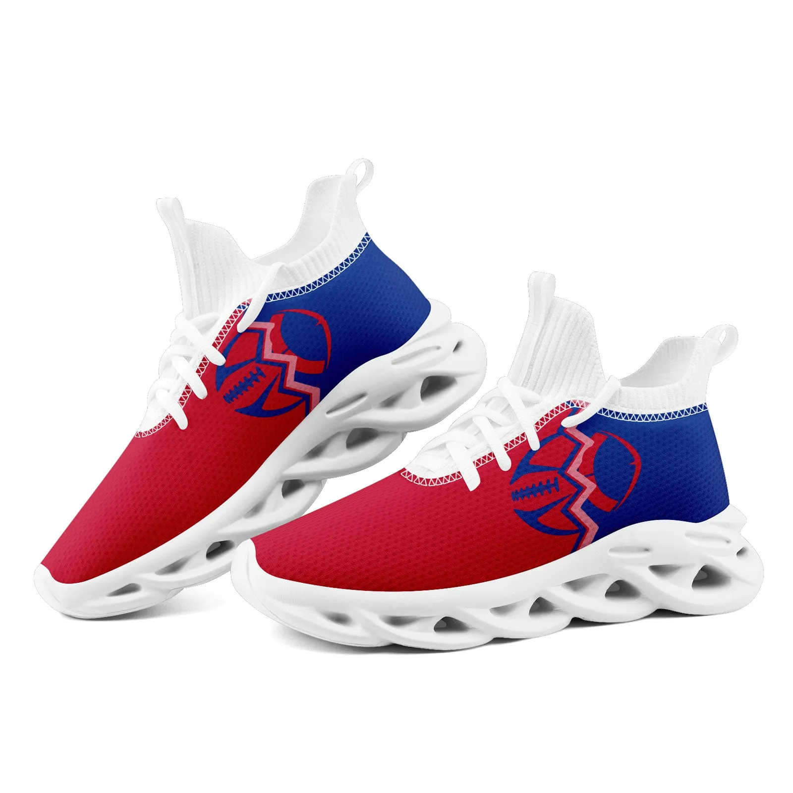 Custom Blue Red New York MaxSoul Shoes and Hat Combo Offer Personalized Combo ZH-D028017-18