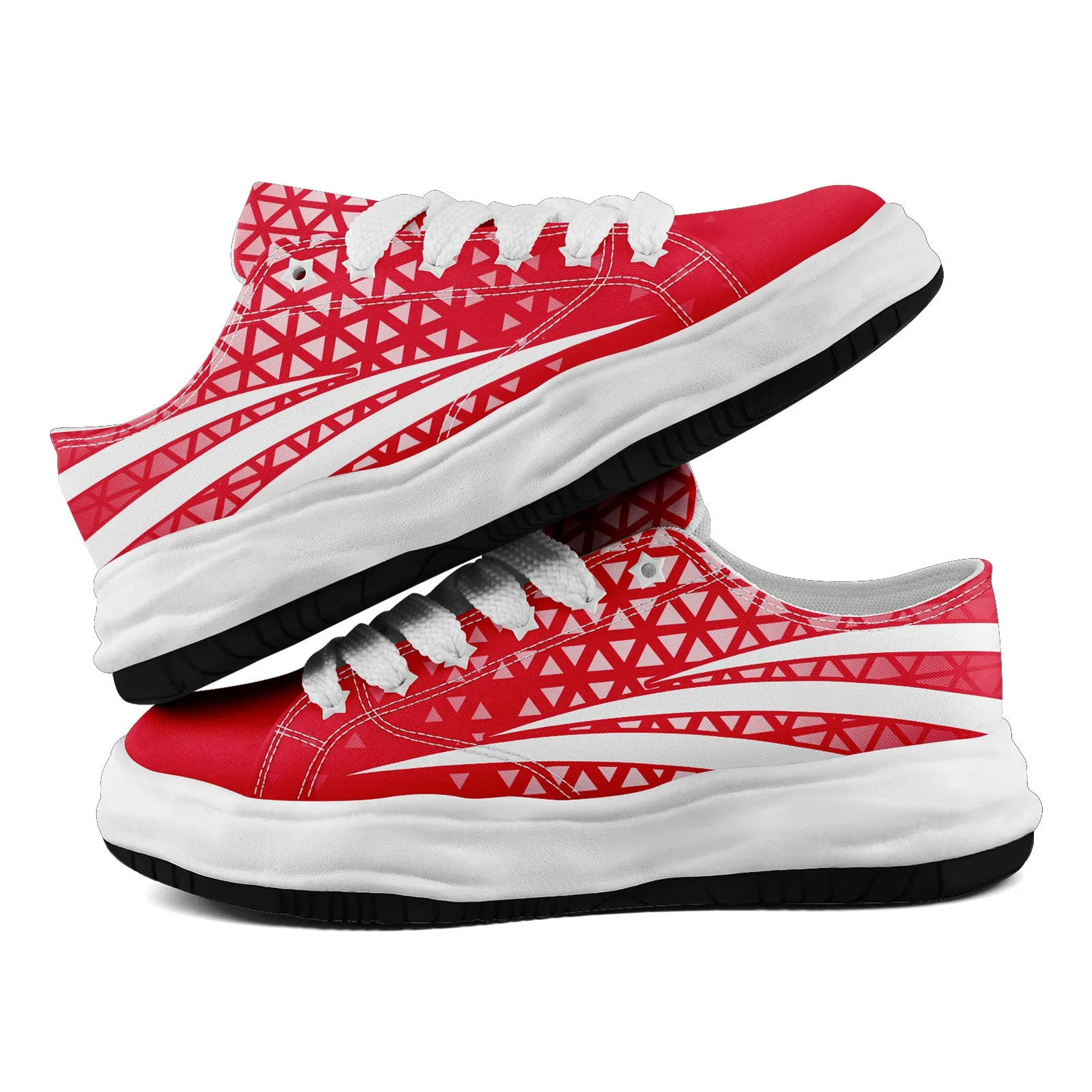 Custom Red White Missouri Shoes Personalized Sneaker FN038-D023003-18