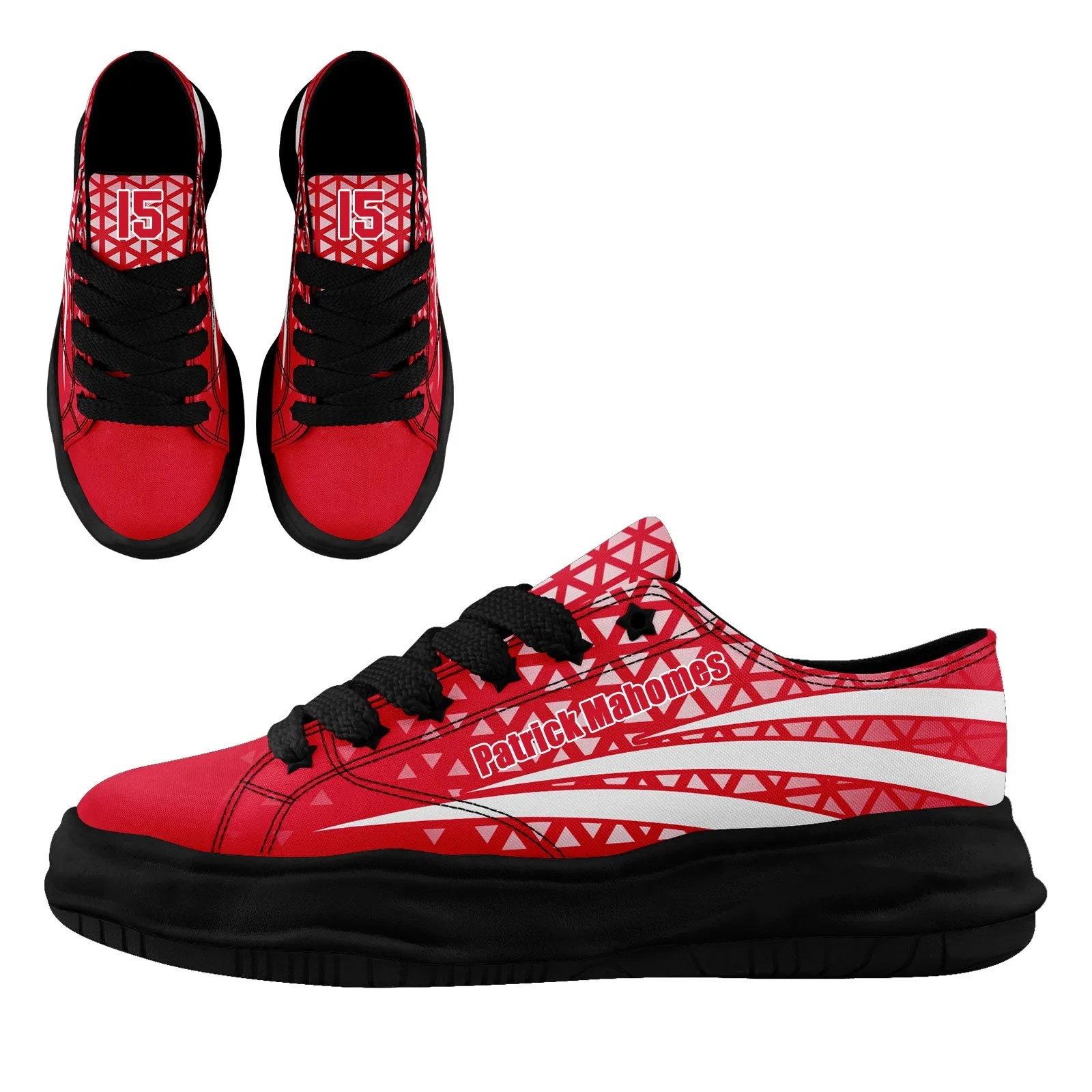 Custom Red White Missouri Shoes Personalized Sneaker FN038-D023003-18