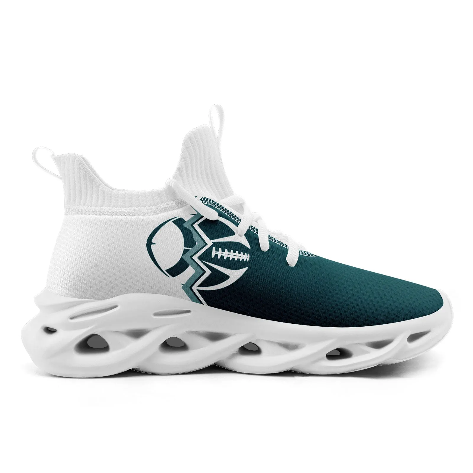 Custom White Green Pennsylvania Maxsoul Shoes Personalized Sneaker FN030A-D028017-12