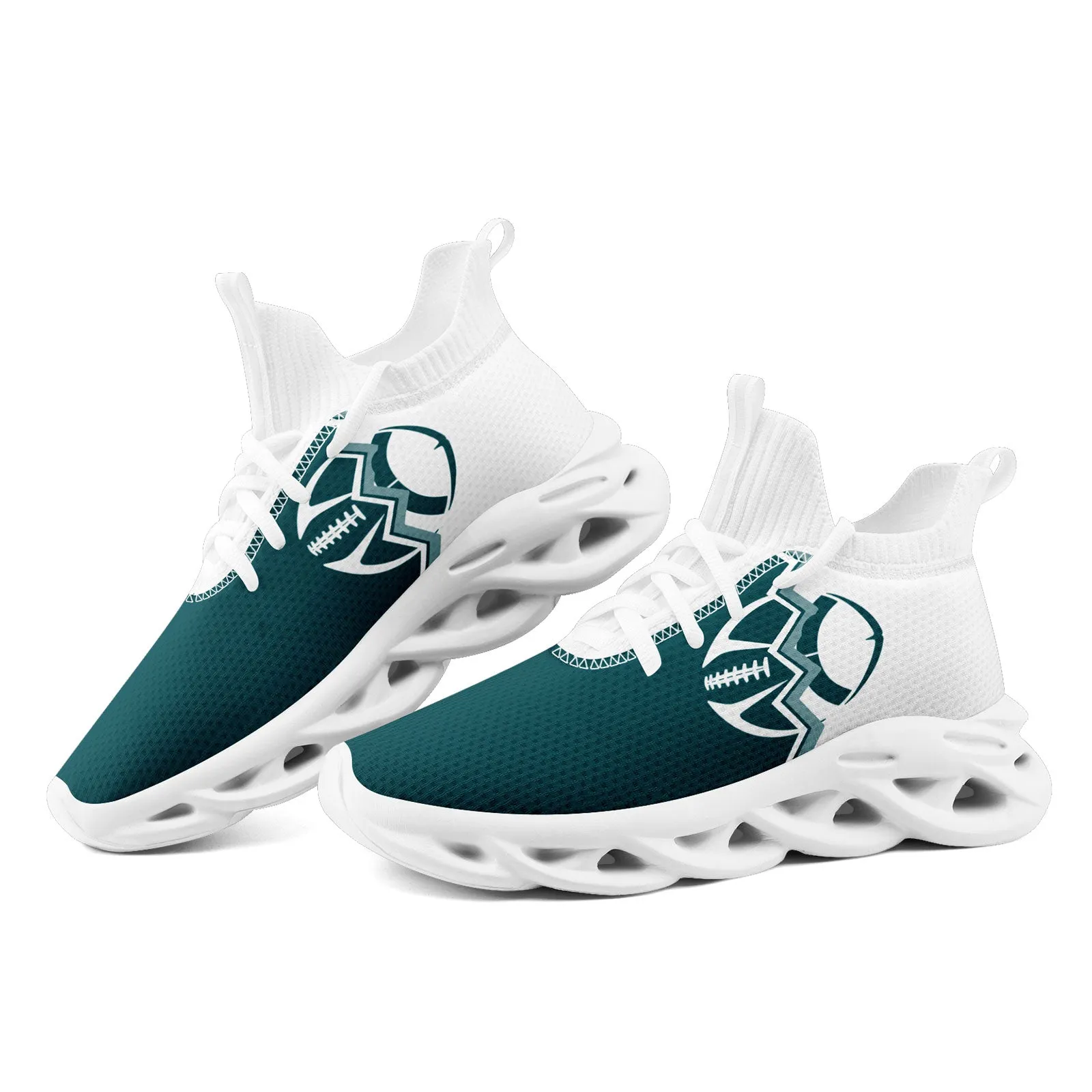 Custom White Green Pennsylvania Maxsoul Shoes Personalized Sneaker FN030A-D028017-12