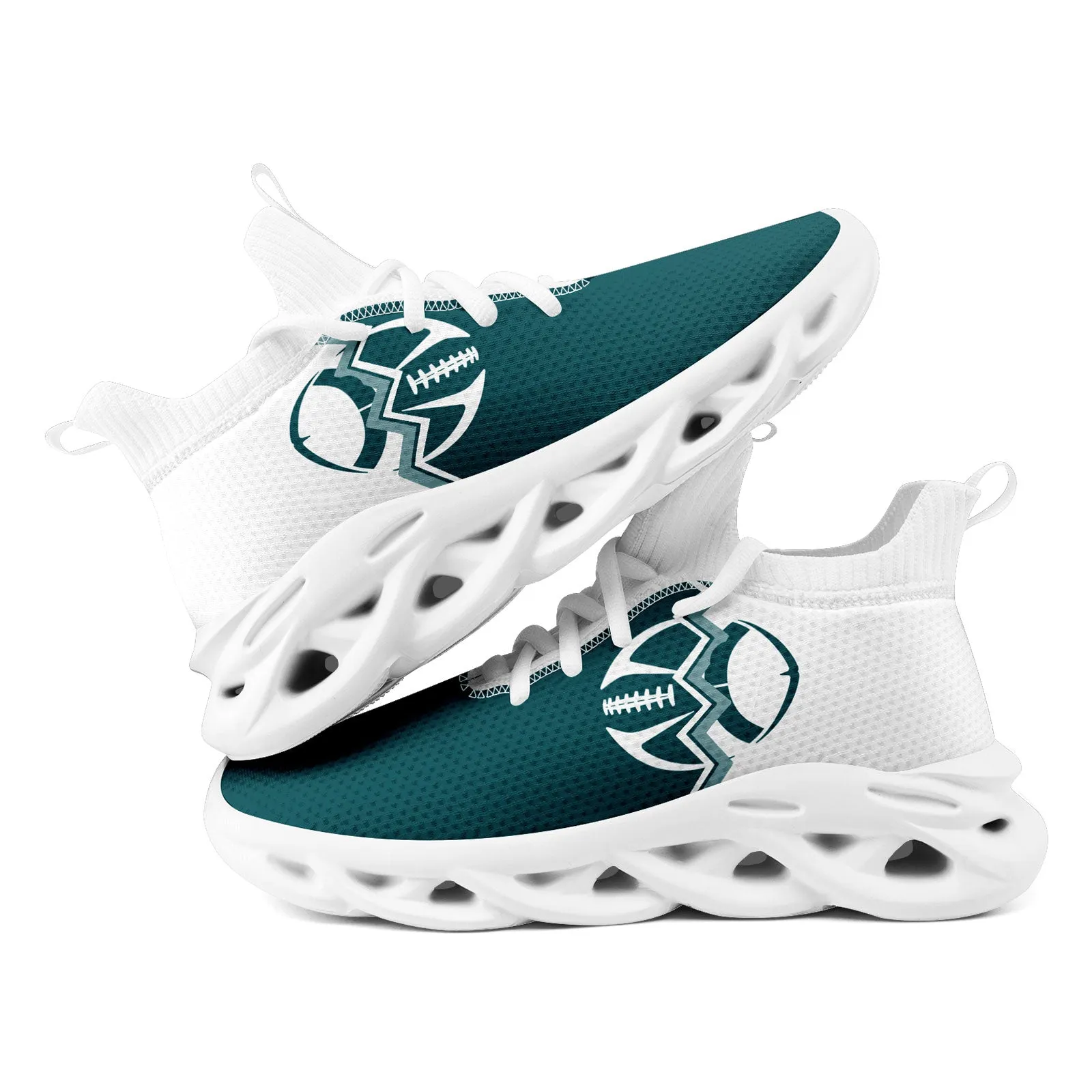 Custom White Green Pennsylvania Maxsoul Shoes Personalized Sneaker FN030A-D028017-12