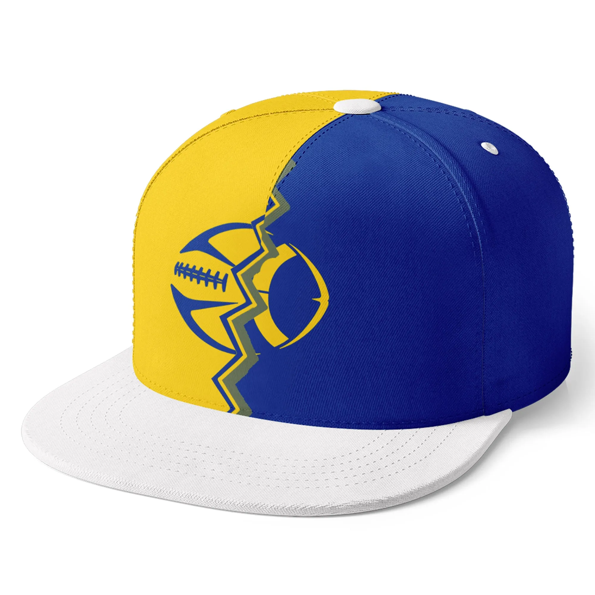 Custom Yellow Blue California MaxSoul Shoes and Hat Combo Offer Personalized Combo ZH-D028017-8
