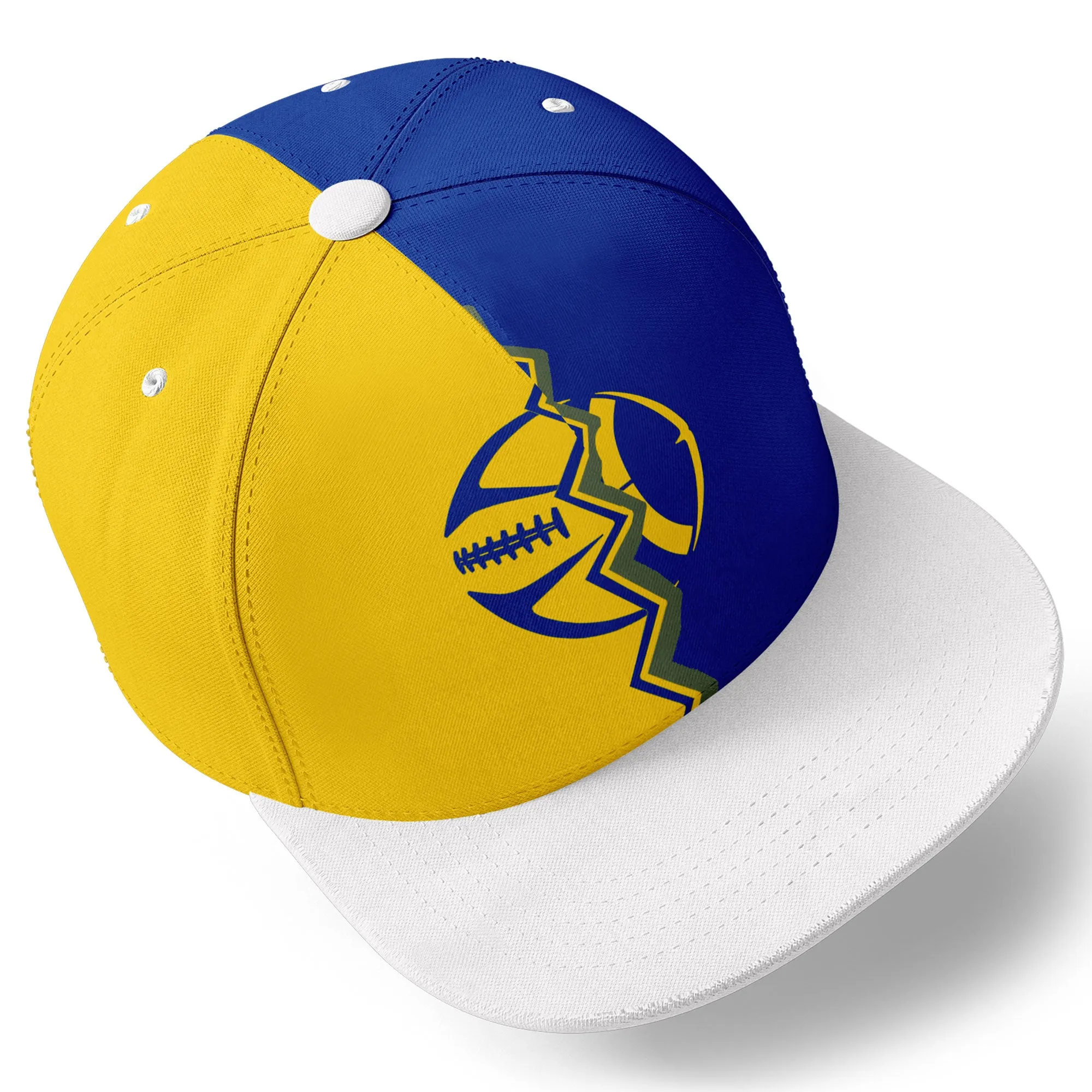 Custom Yellow Blue California MaxSoul Shoes and Hat Combo Offer Personalized Combo ZH-D028017-8
