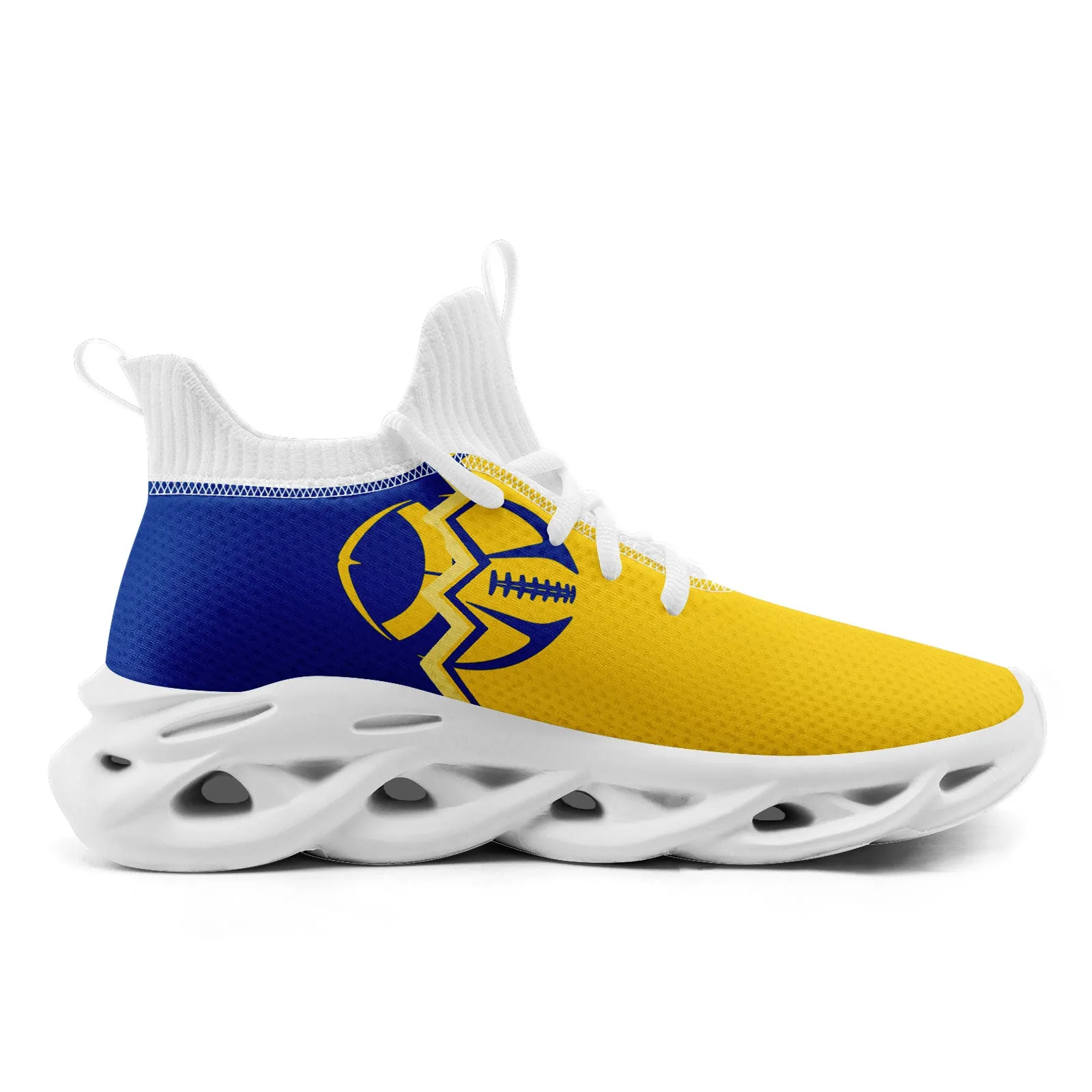 Custom Yellow Blue California MaxSoul Shoes and Hat Combo Offer Personalized Combo ZH-D028017-8