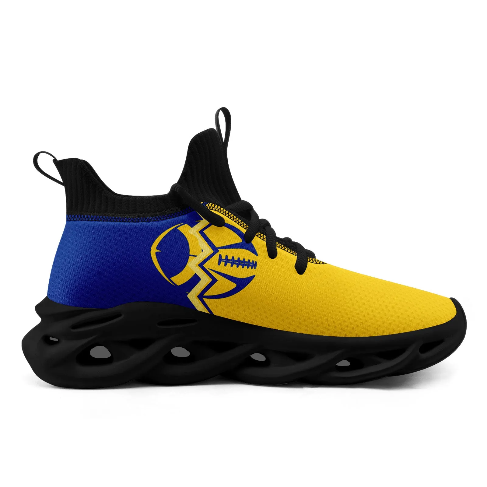 Custom Yellow Blue California MaxSoul Shoes and Hat Combo Offer Personalized Combo ZH-D028017-8