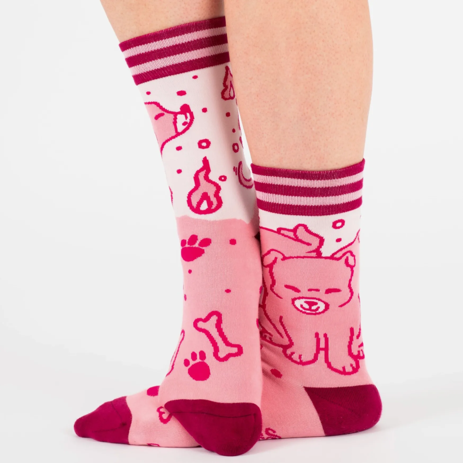 Cute Pink Cerberus Socks
