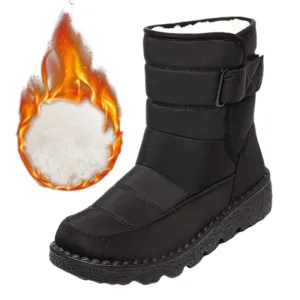 Cuzcare Orthopedic Boots For Women Waterproof Comfortable Fur Lined Ankle Winter Snow Boots