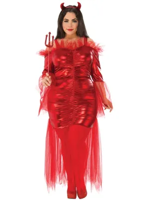 Daringly Devilish Womens Plus Size Halloween Costume