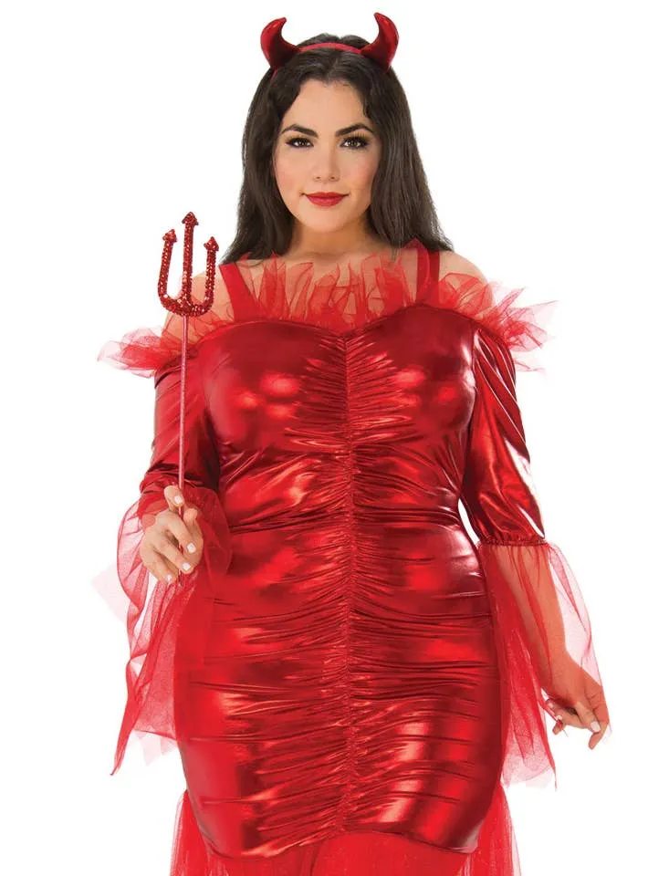 Daringly Devilish Womens Plus Size Halloween Costume