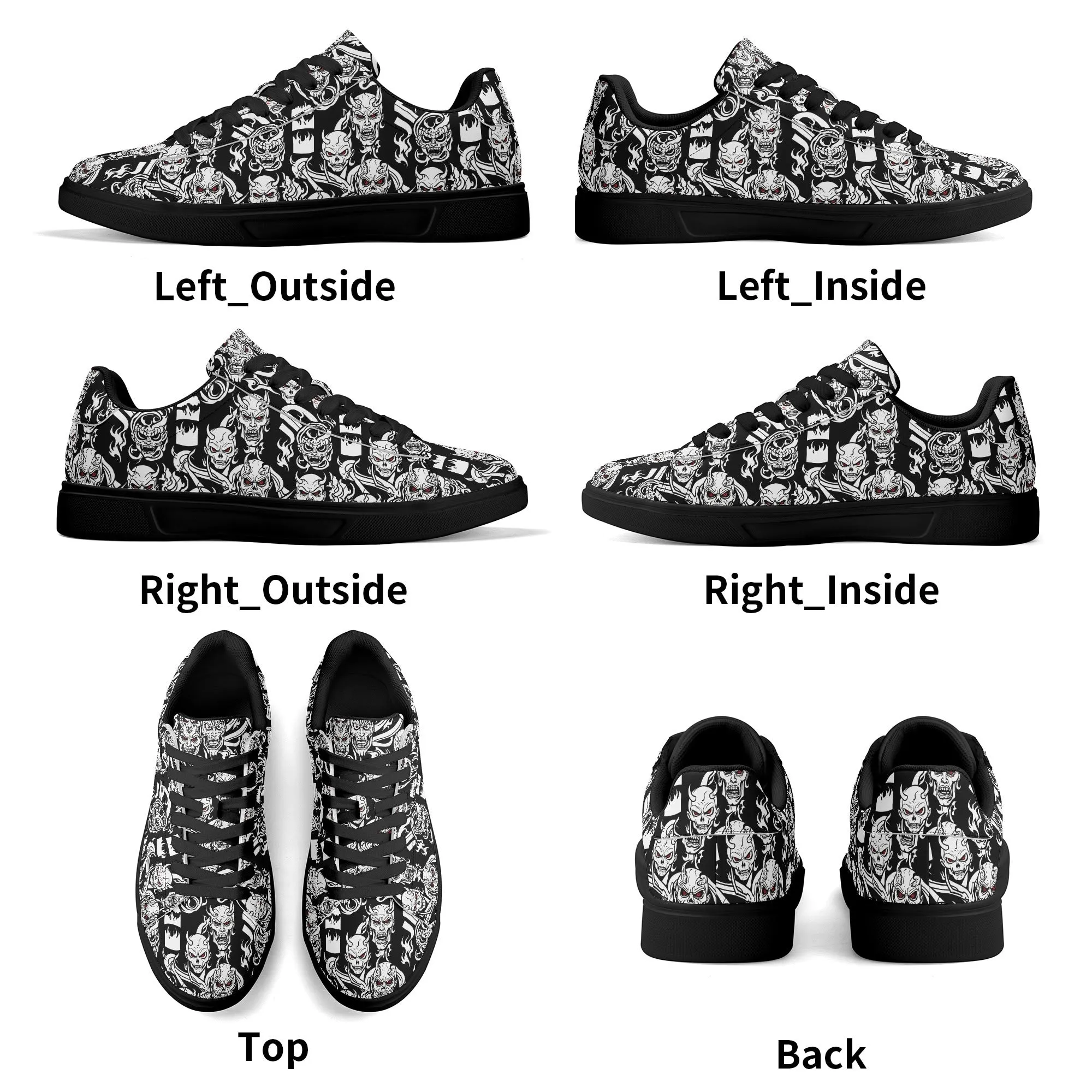 Demon Adult Lightweight Brand Low Top Leather Shoes