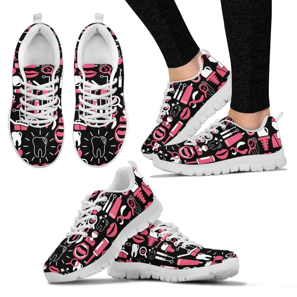 Dental Lovers Handcrafted Women's Sneakers