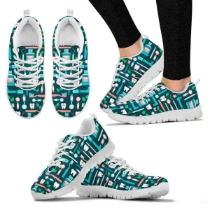 Dental Pattern Womens Sneakers
