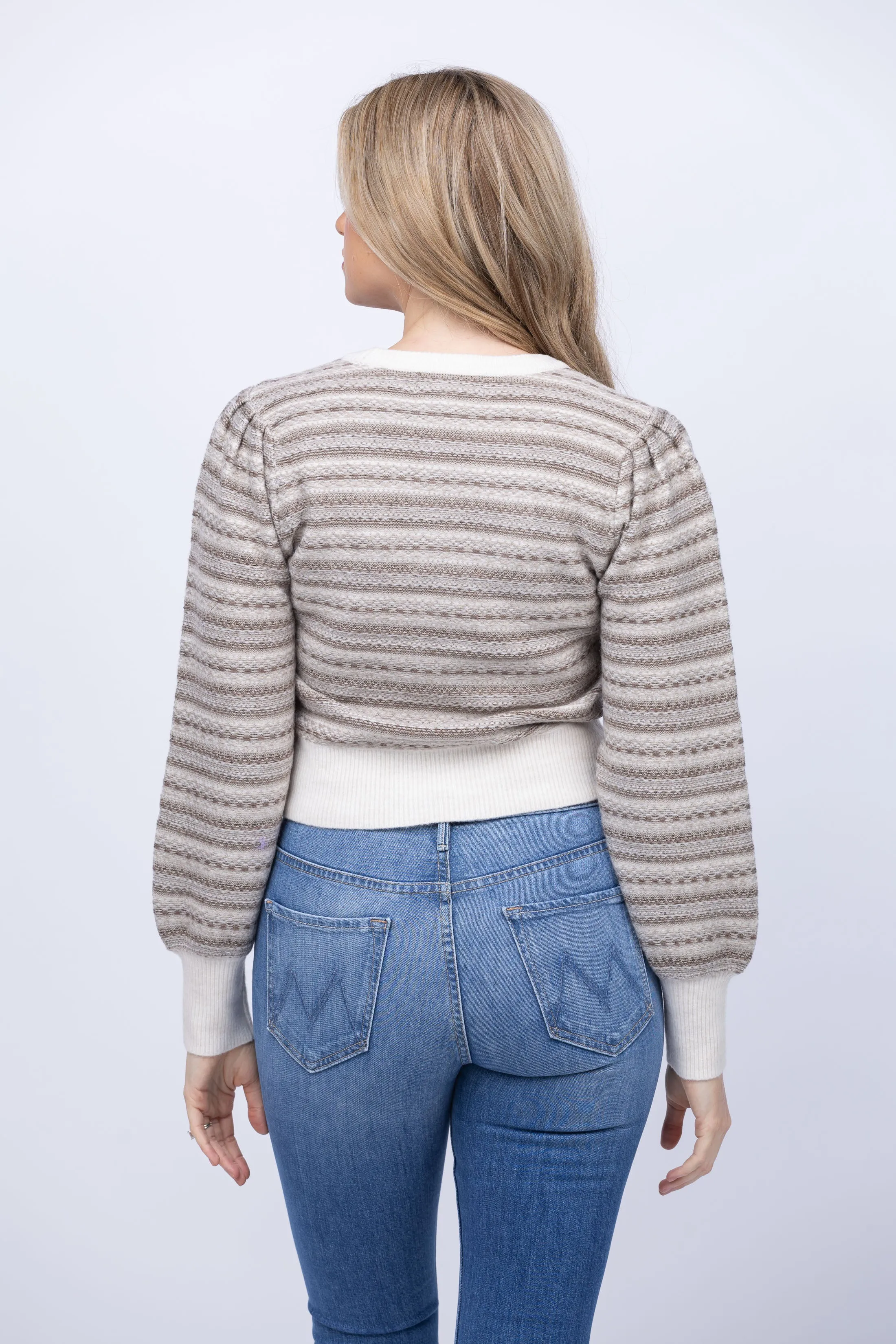 dh New York Amara Sweater in Ivory Combo